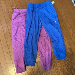 Pink and purple women’s scrubs